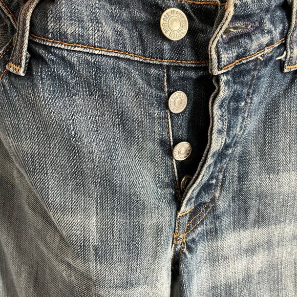 7 FOR ALL MANKIND Y2K 90s BOY CUT Jeans Size 28 Medium Straight - Picture 10 of 12